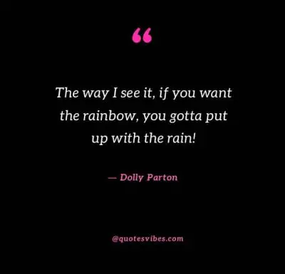 Dolly Parton Rainbow Quote