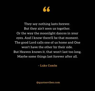 Luke Combs Quotes Forever After All