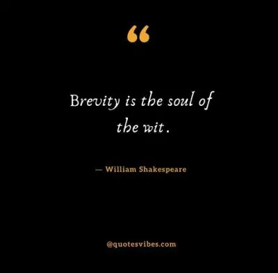 Brevity Quotes Shakespeare